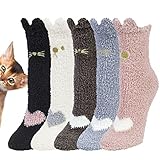 Justay Sowarm Kuschelsocken Damen Flauschige Wintersocken Thermosocken Mädchen...