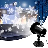 interGo LED Schneeflocke Projektor Lichter, Snowflake Projektor Weihnachten...
