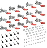 Kniehebelspanner, 15 Stück 201 Schnellspanner-Set Knebelklemme, Handwerkzeug 27...