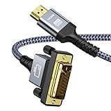 SNOWKIDS HDMI auf DVI Adapter Kabel 1.8m, Adapterkabel (Neuester Standard) mit...