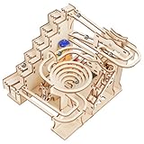 HOTUT Murmelbahn Trackball Modell Bausatz,112 Stück 3D Puzzle Holz...