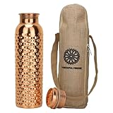FURNISHFUL FINESSE Kupfer-Wasserflasche, 34 oz, ayurvedische Wasserflasche,...