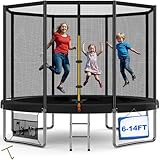 Devoko Trampolin Outdoor Ø 183/228/305/366/427 cm Indoor Trampolin Kinder...