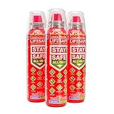 StaySafe All-in-1 Feuerlöscher, 3er-Set | Feuerlöscher für zu Hause | Auto |...