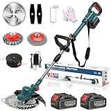 Hengriacly Rasentrimmer mit Akku 21V, Akku Rasentrimmer für Makita Akku,...
