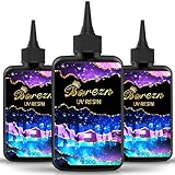 Bsrezn 300g Klar UV-Harz Hart, Hochglanz UV-Aushärteharz Kristall Kit...