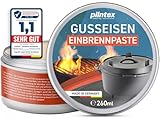 PLINTEX® [260ml] Einbrennpaste mit Traubenkern-Öl für Dutch Oven, Grillrost,...