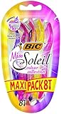 BIC Miss Soleil Colour Collection Damenrasierer – Maxi-Pack mit 8 Stück