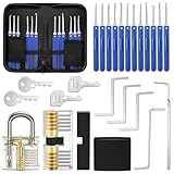 Eventronic Lockpicking Set, 17-Teiliges Dietrich Set mit 2 Transparentem...