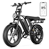 SISIGAD E Bikes Mountainbike Fatbike 20 Zoll Elektrofahrrad Herren Damen Elektro...