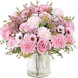 MEIVINES Künstliche Blumen Kunstblumen Wie Echt Künstlich Blumenstrauß 4...