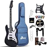 Winzz Erwachsene E-Gitarre 4/4 Größe, ST HSS Tonabnehmer, für Anfänger...