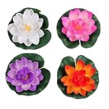 FSSTUD 4 STK Wasserlilie Schwimmend Lotusblüte Seerose Seerosen Pflanzen...