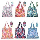 WUPENGZON 6 Stück Einkaufsbeutel Faltbar, Wiederverwendbare Umweltfreundliche...