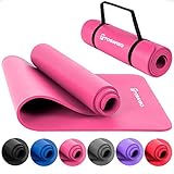 TOSANEO Fitnessmatte mit Tragegurt Gymnastikmatte aus NBR Schaumstoff...