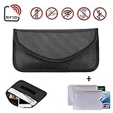 Newseego RFID Signalblocking Tasche | 2 x RFID-Kreditkartenhüllen, Keyless Go...