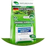 Rasensamen schnellkeimend Frühjahr 1kg 40qm - TEST SEHR GUT - Schnell wachsende...