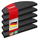 Floordirekt Treppenstufen Matten - London Pro Anthrazit - 1 Stück Stufenmatten...