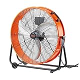 VEVOR Trommelventilator, Bodenventilator, Industrieventilator, 3 Gang, 8600 CFM,...