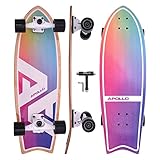Apollo Surfskate pro Board | midi Longboard für Erwachsende, Kinder mit...