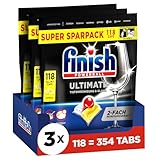 Finish Ultimate Citrus Spülmaschinen Caps, Super Sparpack, 354 Finish Caps...
