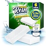 2,5X längere Lebensdauer | Schmutzradierer PRO 6 Stück - Neu: Radierschwamm |...