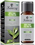 Kanzy Teebaumöl Bio 100% Reines 10ml Kaltgepresst Tea Tree Oil Für Shampoo,...