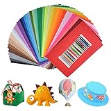 UOUNE Bunter Filzstoff 41 Farben Bunte Filzplatten 20 x 30cm Bastelfilz Filz...