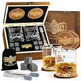 Whisiskey Whisky Gläser Set - Whiskey Geschenkset Glas - Whiskygläser -...