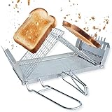 Bestargot Camping Toaster für Gaskocher, 2 Scheiben Campingkocher Toaster mit...