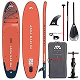 Aqua Marina Fusion Aufblasbares Stand Up Paddle Board, Allround-iSUP, 3,3 m/15...