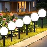 ZeiLaBang Kakadi Solarlampen für Außen Kugel,6 Stück Solar Gartenleuchten...