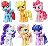 My Little Pony Figuren 8cm Spielzeug Sammelset mit 6 x Ponyfiguren bewegliche...