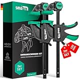 SMABIX® Einhandzwingen 2er Set zum Spannen, Dehnen, Fixieren mit einer Hand,...