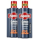 Alpecin Coffein-Shampoo C1, 2 x 600 ml - Haarwachstum stimulierendes Haarshampoo...