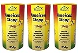 3 x 300g Ameisenstopp von Ahrenshof, Pulver gegen Ameisen, Ameisen-Stopp,...
