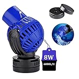 EXLECO Aquarium Strömungspumpe Wavemaker 6000L/H 8Watt Umwälzpumpe Wellenpumpe...