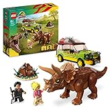 LEGO 76959 Jurassic Park Triceratops-Forschung, Dinosaurier Spielzeug mit Figur...