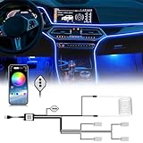 Boadw LED Innenbeleuchtung Auto mit 4 Stück RGB Ambientebeleuchtung Auto,4m Led...