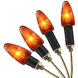 Justech 4x Blinker Motorrad Universal Blinker Tagfahrlicht Microblinker...