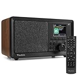 Audizio Padova, Retro DAB+ Kompakt Radio mit UKW Empfanger, 40 Watt, Bluetooth...