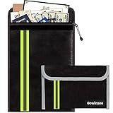 Verbessert 2 Stück Feuerfeste und wasserdichte Tasche(38x28.5cm, 20x13.5cm)...