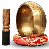 Klangschale, 8cm Messing Klangschale Klein, Singing Bowl Aus Tibet Mit...