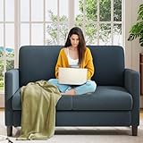 Sofa 2 Sitzer Klein, 130cm Mini Couch Klein, Gemütliches kleines Sofa für...