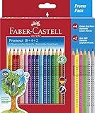 Faber-Castell 201540 - Buntstifte Set für Kinder und Erwachsene, 24-teilig,...