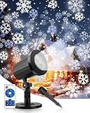 KALAHOL Weihnachten Schneeflocke Projektor Lichter, Fernbedienung, wetterfest,...