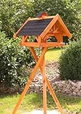 XXL Vogelhaus 52 x 50 cm wetterfest, wahlweise mit Ständer und Solar Typ 34,...