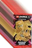 LEGO 10x Booster Pack Ninjago Trading Card Game Crystalized Serie 8 Level Blue...
