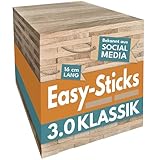 Bastelholz Eiche Easy-Sticks 3.0 16 cm Eiche – 160 Stück – OHNE Klebeband...