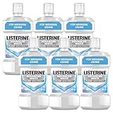 LISTERINE Advanced White milder Geschmack (6 x 500 ml), Antibakteriell...